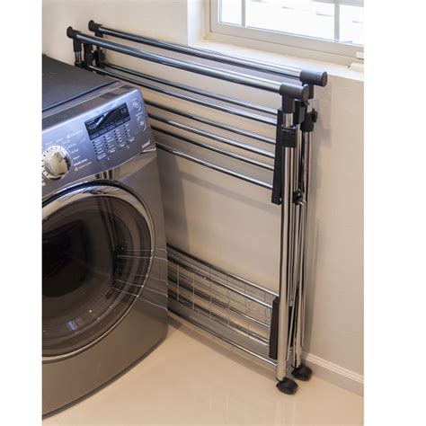 What is the width of the shelves? Danya B Folding Telescopic Double Garment Rack | Garment ...