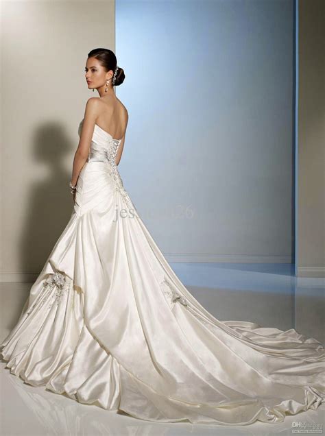 ivory wedding dresses fishtail style design ideas
