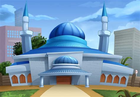 Koleksi gambar masjid dan tempat ibadah umat islam seluruh dunia. 21 Gambar Kartun Masjid Cantik Dan Lucu Terbaru
