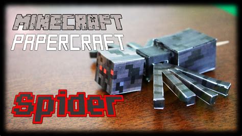 How To Make A Minecraft Papercraft Spider Functional Moving Head And