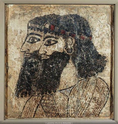 Assyrian Fresco Th Century B C Syria Archaeology Prehistoric