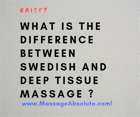 What Is The Difference Between Swedish And Deep Tissue Massage Deep