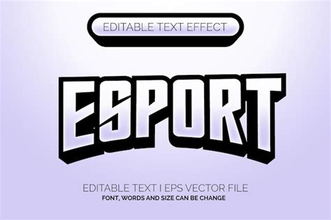 Premium Vector Simple Elegant Esport Title Logo Text Effect
