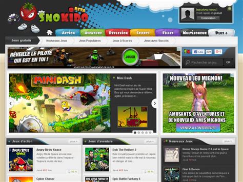 Retrouvez des jeux de qualités et gratuit sur Snokido