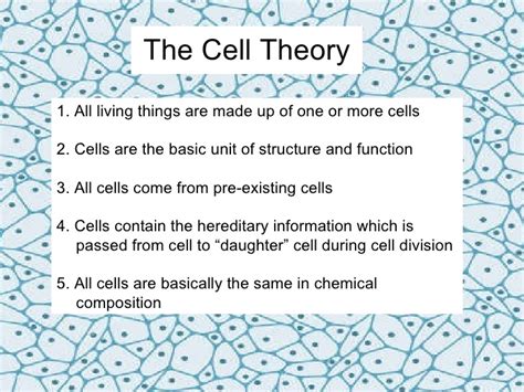 Cell Theory And Membranes