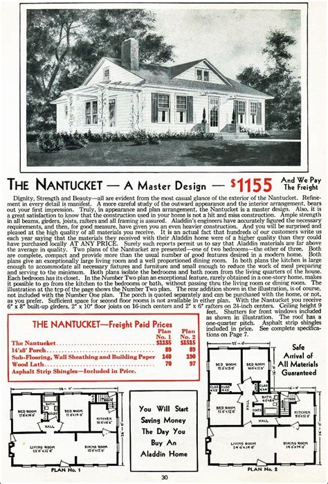The Nantucket Kit House Floor Plan Made By The Aladdin Company In Bay