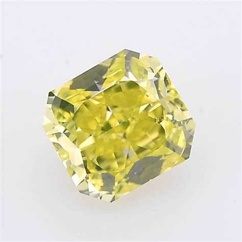 101 Carat Fancy Intense Green Yellow Diamond Radiant Shape Si2