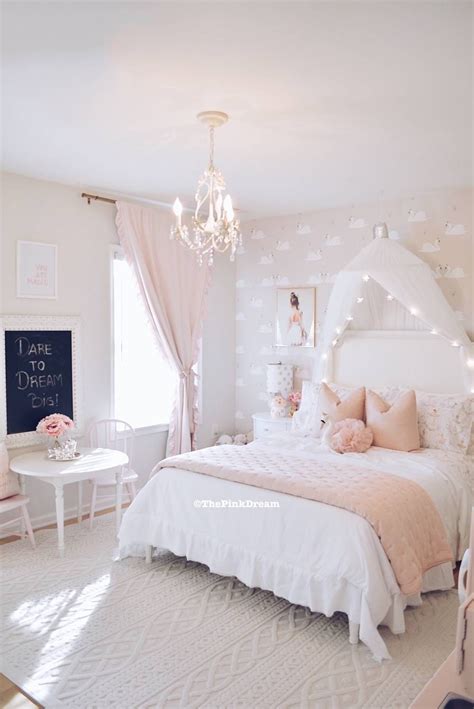 White pink girls bedroom pink inspiration: Pin on Girl room