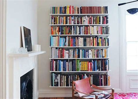 15 Room Redos You Can Complete In A Day Wall Mounted Bookshelves