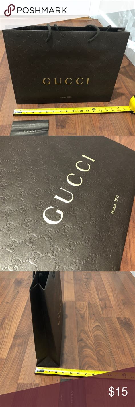 Gucci Paper Shopping Bag Gucci Paper Shopping Bag Size 15