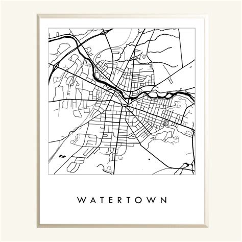 Watertown New York Straddles The Black River In That Corner Of