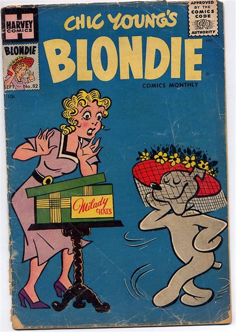 Blondie Comics Monthly 82 Gd 20 Harvey Comics 1955 Dagwad And Blondie Blondie Comic