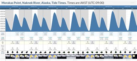 Tide Times And Tide Chart For Morakas Point Naknek River