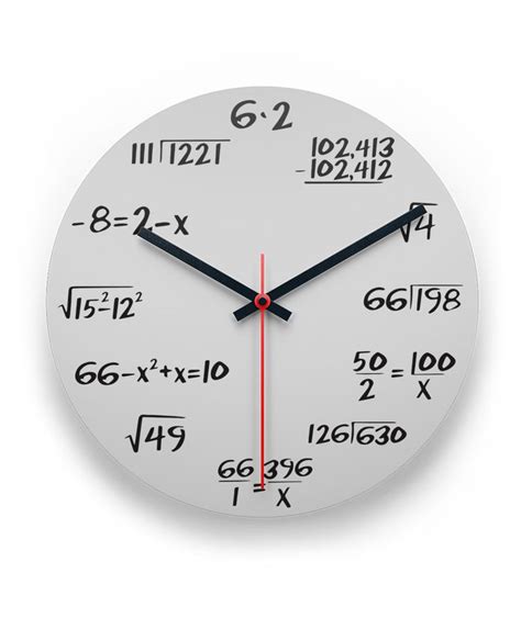 Math Wall Clock Math Wall Math Clock Clock