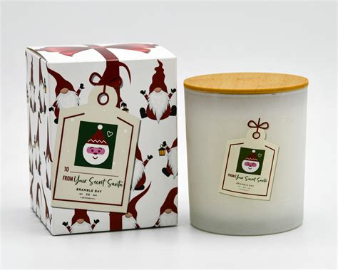 Secret Santa Christmas Candle 300g Gnome Bramble Bay Co Bramble Bay