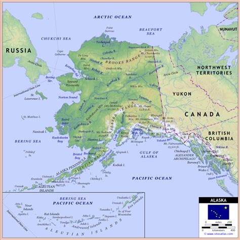 Mountain Ranges In Alaska Map