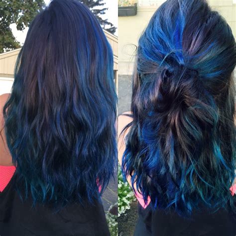 Oil Slick Hair Joico Color Intensity In Peacock Green And Cobalt Blue