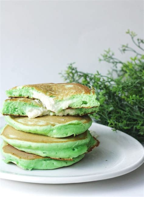 These vegan pandan pancakes are a fun alternative to the classic breakfast recipe. Pandan Pancakes with Coconut Custard Filling - Couple Eats Food