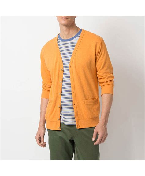 Graphic tees · new arrivals Uniqlo Men Light Sweat Long Sleeve Cardigan in Orange for ...