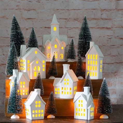 Mark Feldstein & Associates Winter Village LED Tea Light 31 Piece