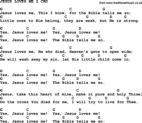 Jesus Loves Me Guitar Chords Sheet And Chords Collection