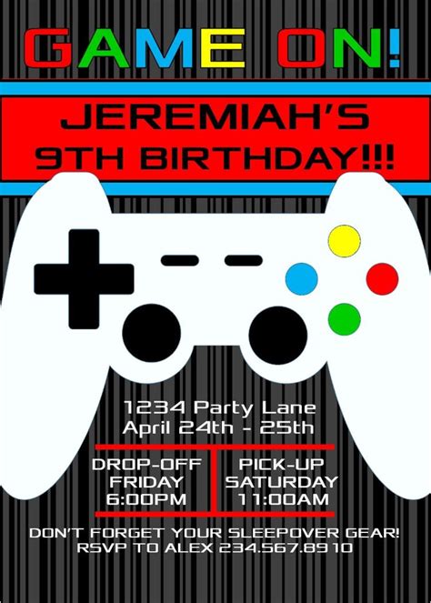 Create your own custom kids birthday party invitations. Top 10 Boys Sleepover Games!
