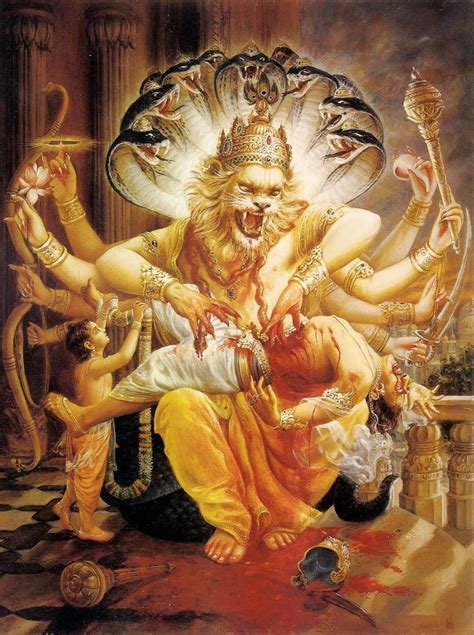 Lord Narasimha Is The Fourth Incarnation Of Lord Vishnu By Rohith