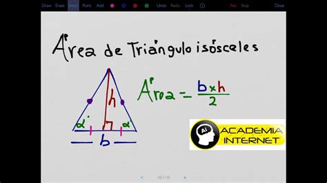 Como Calcular El Area De Un Triangulo Isosceles 2 Tutor