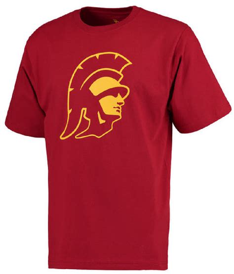 usc trojans cardinal trojan head short sleeve t shirt usc trojans apparel on sale