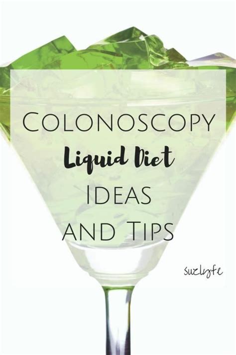 Do not eat nuts, seeds, popcorn or corn. Colonoscopy Prep Clear Liquid Diet Ideas from @Suzlyfe ...