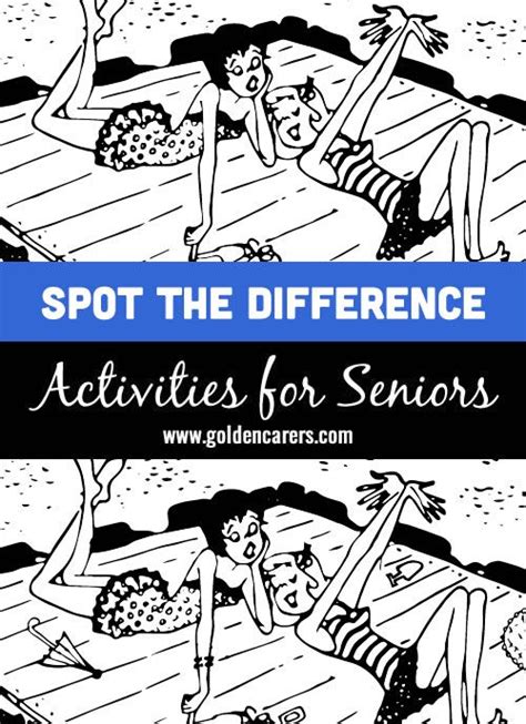 Spot The Differences 13 Elderly Activities Senior Activities