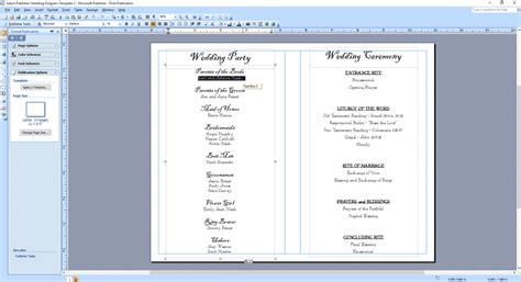 wedding program templates wedding programs fast