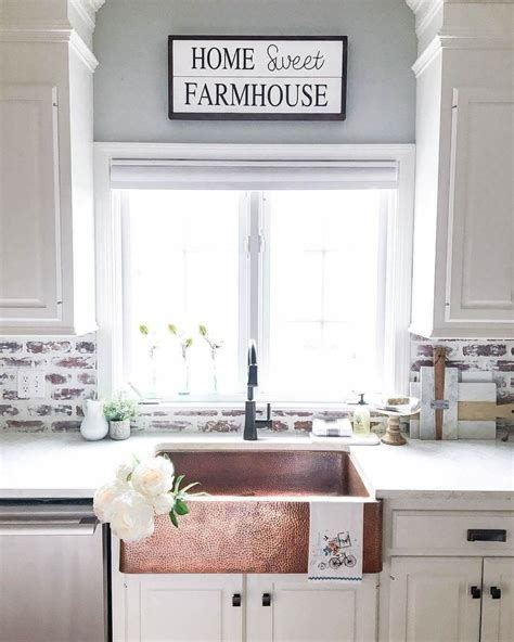 This Simplistic Kitchen Pops With This Hammered Copper Sink With Unique