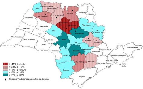 Novo Mapa Da Laranja No Estado De São Paulo