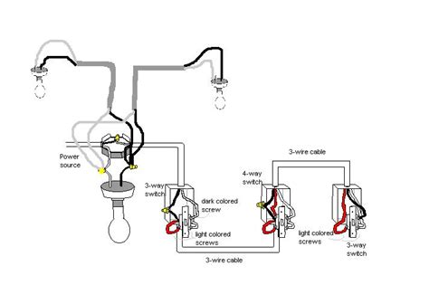 4 lights 3 way switch wiring. How Wire Multiple Lights 4 Way Switch - Electrical - DIY Chatroom Home Improvement Forum