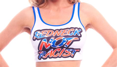 Bodyzone Apparel Redneck Not Racist Crop Top Os Pa070 Made In The