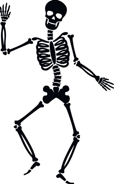 Halloween Sign Skeleton Stencil Flat 7456591 Vector Art At Vecteezy