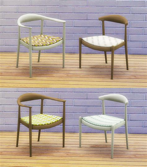 I got instructions off of a tumblr post this morning. Sims 4 CC's - The Best: Danish Dining Chairs by 4PrezSims4