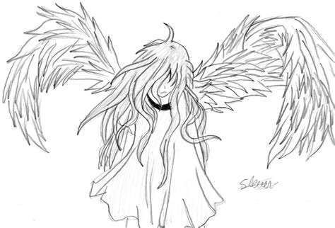 Anime Angel Beautiful Image Drawing Drawing Skill