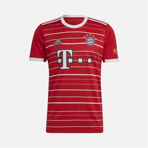 Kırmızı Adidas Fc Bayern Munich 2022 2023 İç Saha Erkek Forma Jme83