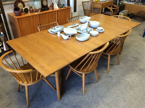 The conant ball furniture company closed in 1980 but their products remain popular today. Conant Ball dining table and six chairs. | Dining table ...