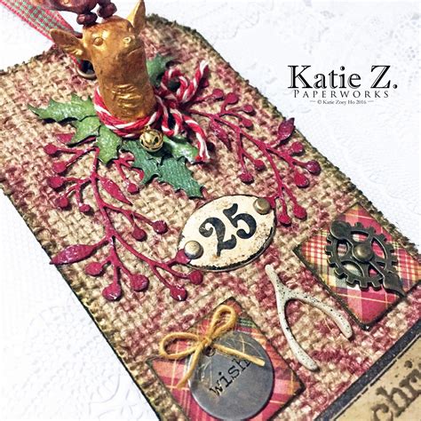 Katie Z Paperworks My December Tag For Tim Holtz 12 Tags Of 2016