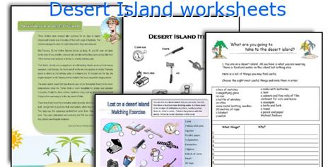 Desert Island Game Items Desert Island Conversation Game 3 Of 3 Esl