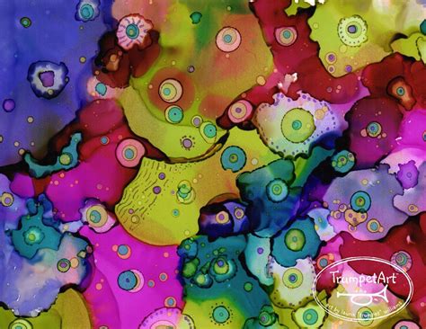 Alcohol Ink Abstract Circles Demo Alcohol Ink Art Alcohol Ink