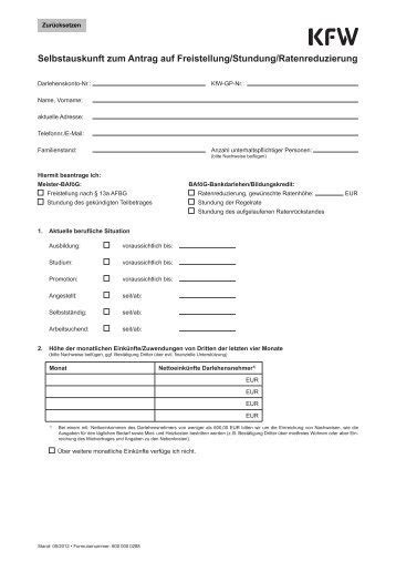 003 00000 00 de 1624 e be ifc 200511. KFW SELBSTAUSKUNFT PDF