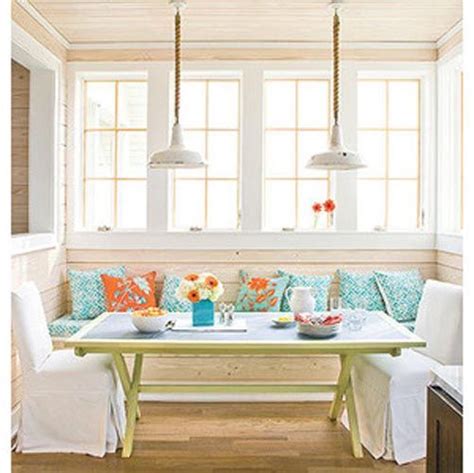 This Bright And Brilliant Coastal Inspired Nook Has Me Already Dreaming