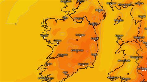 Irish Weather Forecast Met Eireann Say Temperatures To Hit 20c