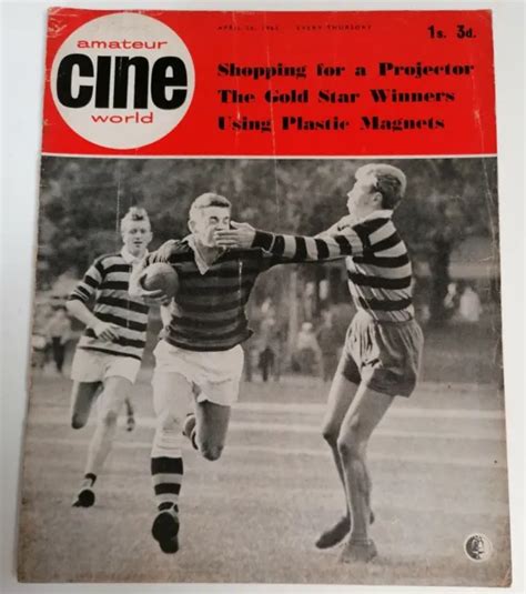 Magazine Vintage Amateur Cine World Film Making Magazine Date April 26th 1962 Eur 405