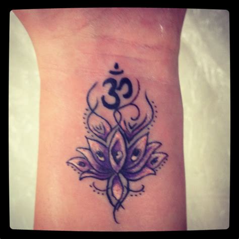 Got My New Tattoo Bali Lotus Om Loveit Om Tattoo