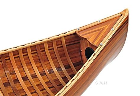Cedar Rowboat Dingy 987 Matte Finish Wood Strip Built Boat Tender